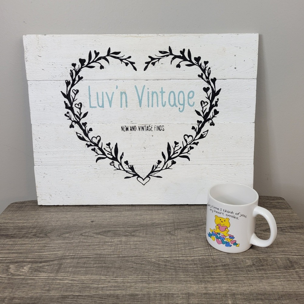Vintage American Greetings Designer‎ Collection Coffee Mug Tea Mug Bear Hearts